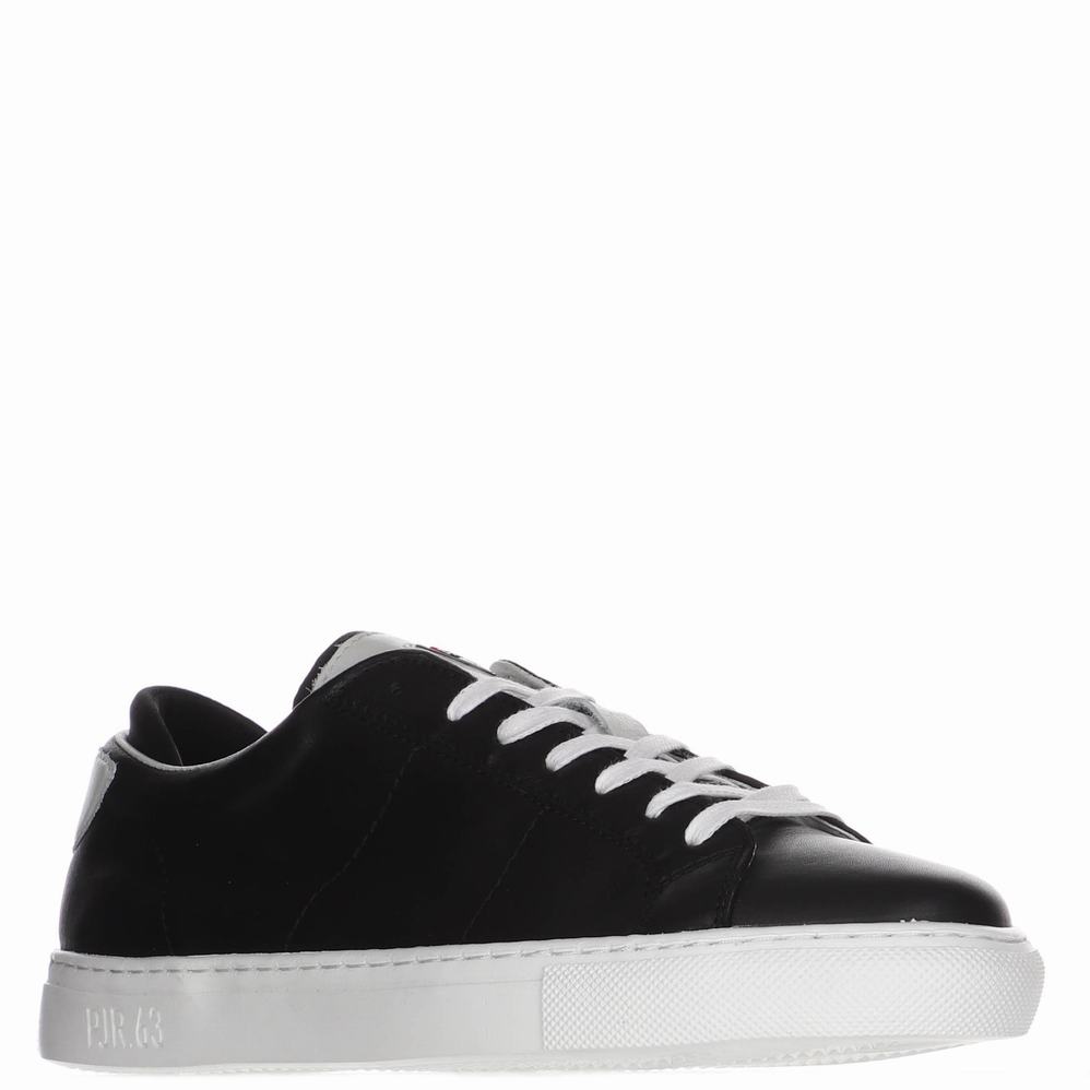 Pajar Landen Sneakers Herr Svarta Vita | SHJ7049EC