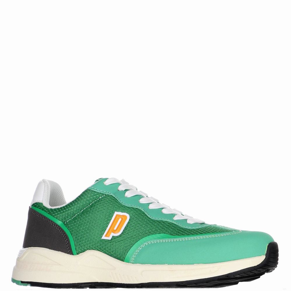 Pajar Retro P Jog Sneakers Herr Gröna | RHV7970IP