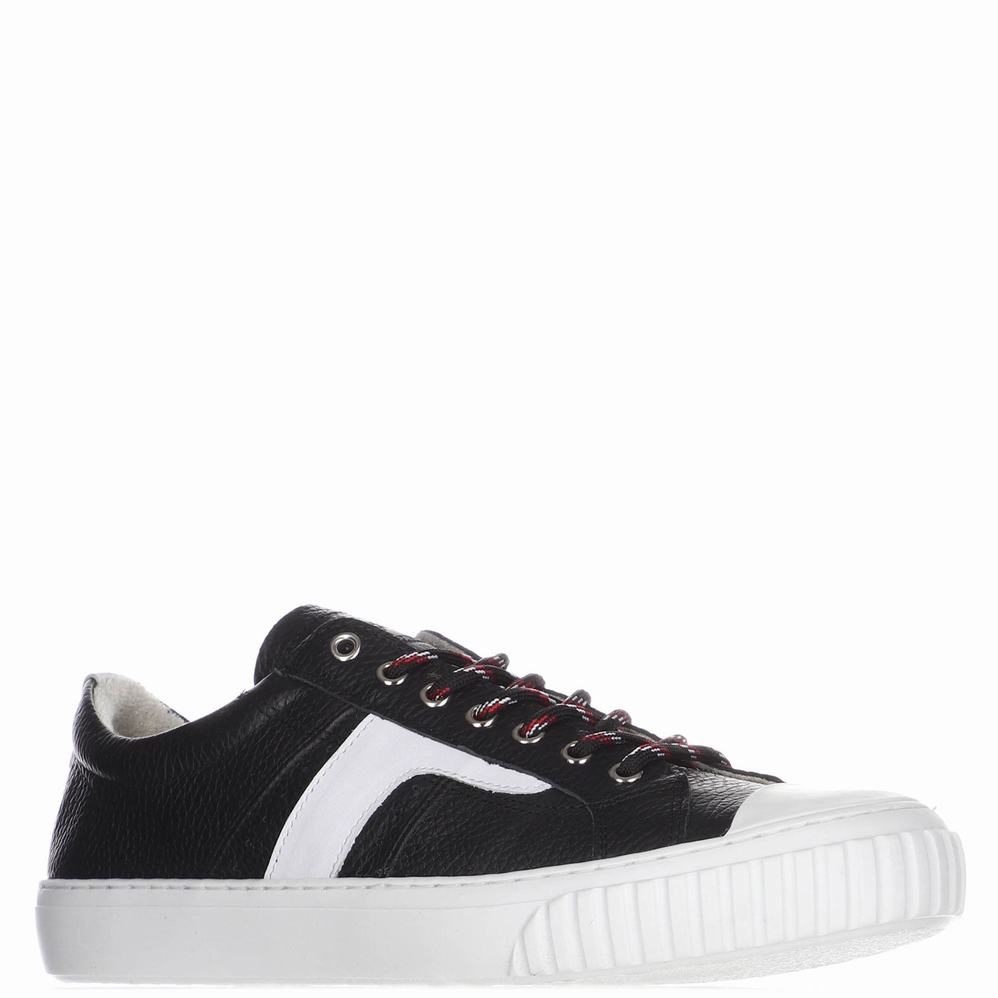 Pajar Trevor Läder Sneakers Herr Svarta | YBT2433RJ