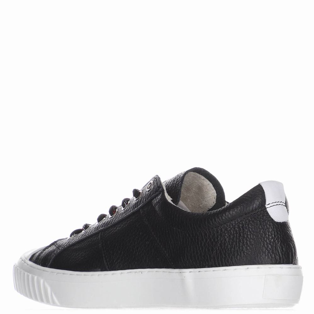 Pajar Trevor Läder Sneakers Herr Svarta | YBT2433RJ